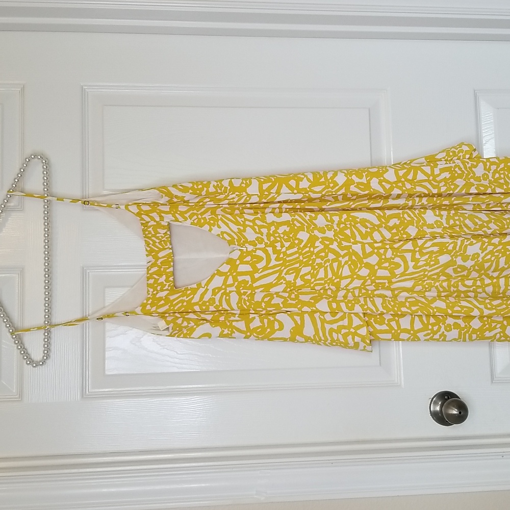 Maeve Anthropologie Goldenrod Spaghetti Strap Sleeveless Pant Jumpsuit Size 8 - Picture 3 of 10